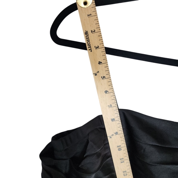 DO+BE Black Draped Off-Shoulder Formal Maxi Gown Size Small NWT - Picture 15 of 17